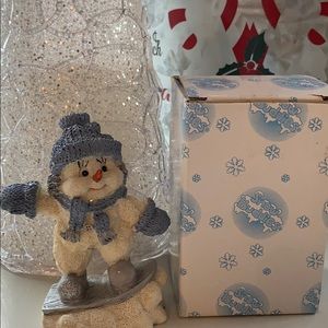 Holiday Snowman ornament Snow Buddies Collection